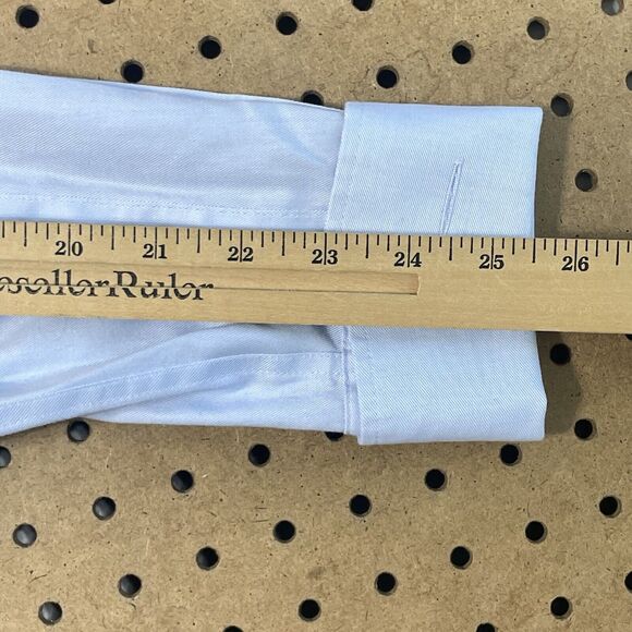 NWT T.M. Lewin London Fitted LS Button Up Oxford Shirt Light Blue Size 16.5 Men - Picture 9 of 9